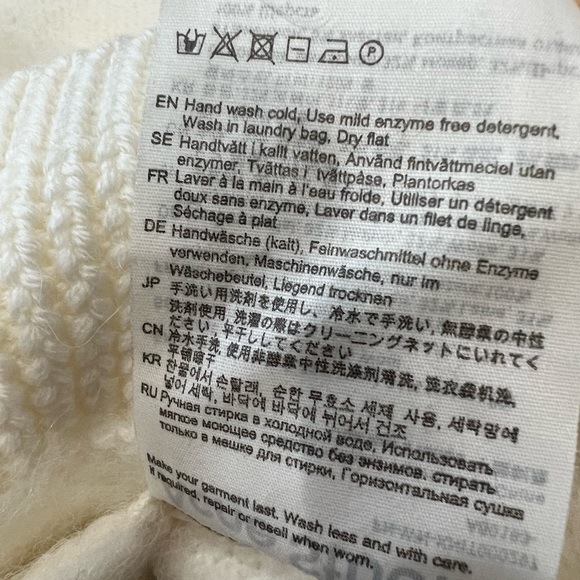 Authentic Acne Studios Rives Mohair-Wool Blend Small White - Picture 4 of 13